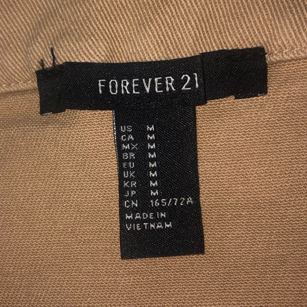 Forever 21 Tan A-Line Mini Skirt Work - Picture 3 of 3
